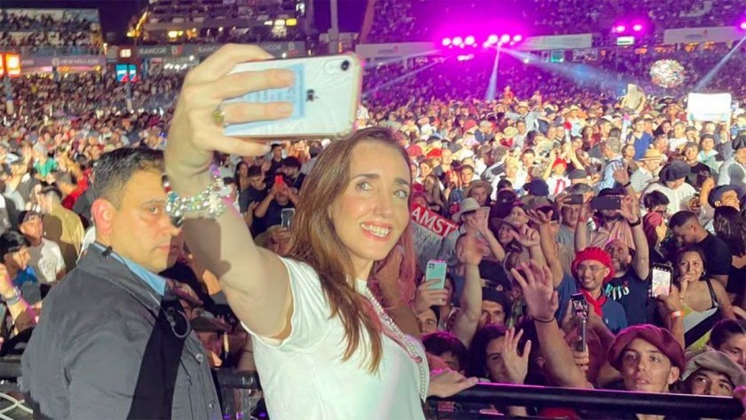 Victoria Villarruel, en el Festival de Jesús María: