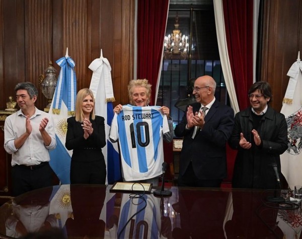 Rod Stewart fue declarado Huésped de Honor de la Ciudad de Buenos Aires