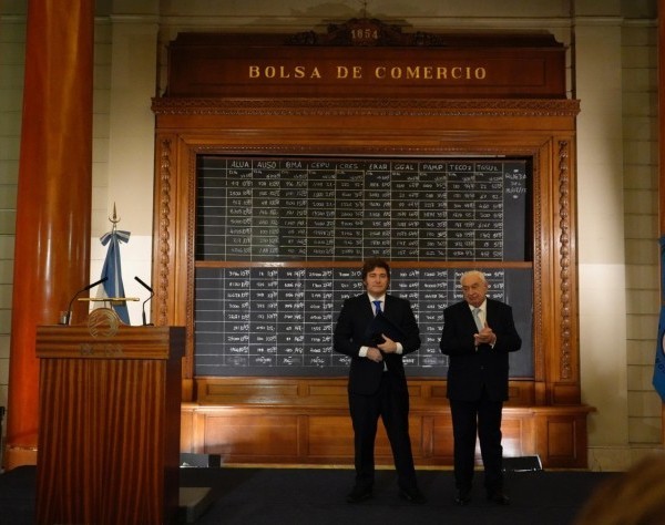 Milei en la Bolsa de Comercio de Buenos Aires: “Voy a ser reelecto”